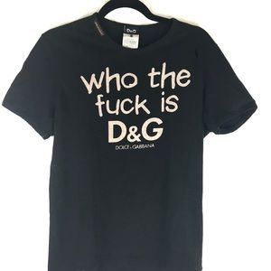Men’s Dolce & Gabbanna Who The Fuck is D&G shirt